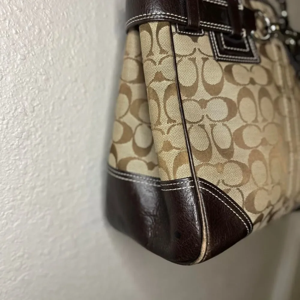 Coach Women's Brown and Tan Bag